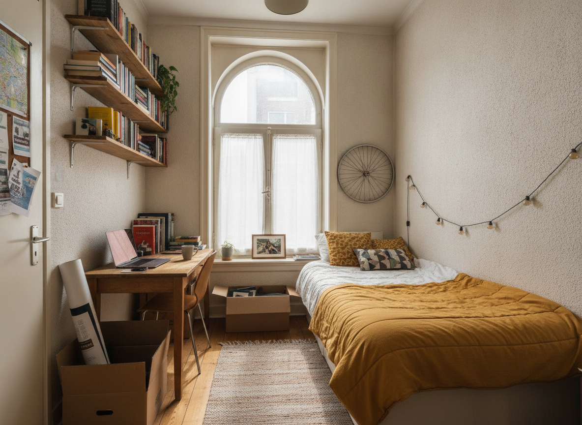 Studentenkamer vinden in een nieuwe stad
